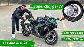 37 Lakh Ki Bike  Worlds First Supercharged Production Superbike  Kawasaki Ninja H2 Sx Se [upl. by Vonni]