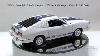 12880 Greenlight Charlies Angels 1976 Ford Mustang II Cobra II 118 Scale Diecast Wholesale [upl. by Evilc]