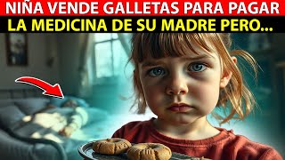 UNA NIÑA VENDE GALLETAS PARA PAGAR LA MEDICINA DE SU MADRE PERO UNA EXTRAÑA HIZO ESTO POR ELLA [upl. by Ecille]