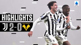 Juventus 20 Verona  Dusan Vlahovic and Denis Zakaria score on their debuts  Serie A Highlights [upl. by Bartko]