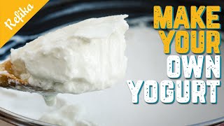 The BEST and HEALTHIEST Homemade Yogurt Recipe Refikas Tips and Tricks to Make the Best Yogurt [upl. by Aramen]