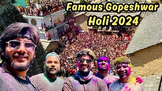 पहाड़ की Holi ऐसी होती हैं 😍 2024 Gopeshwar Holi  Suyash Aswal [upl. by Cram560]