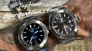 Tag Heuer Aquaracer 40mm v 41mm [upl. by Shaper]