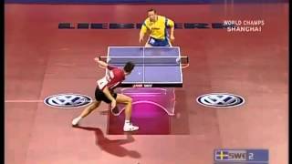 Jan Ove Waldner vs Vladimir Samsonov  Shanghai Table Tennis World Cup 2005 [upl. by Kred]