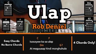 Ulap  Rob Deniel  BEGINNER FRIENDLY Guitar Tutorial CHORDS STRUMMING PATTERN amp LYRICS [upl. by Kathi]