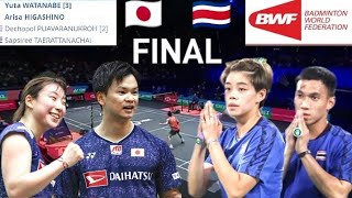 Yuta WatanabeAHigashino vs PDechapolTSapsiree  Final Badminton [upl. by Clover270]