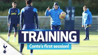 Conte leads training for the first time at Hotspur Way [upl. by Bastian257]