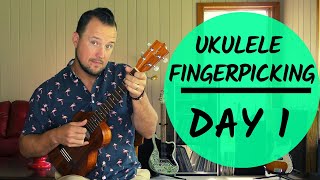 5 Day Series  Ukulele Fingerpicking Patterns  Day 1  Tutorial  Play Along [upl. by Calli]