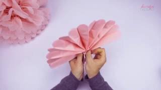 PomPom Anleitung zum auffalten  PomPom Tutorial [upl. by Hattie]