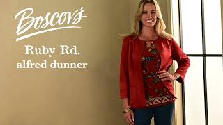 Boscovs Fall Fashions  Ruby Road and Alfred Dunner [upl. by Hereld]