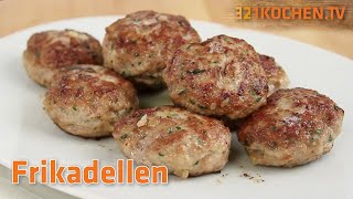 Saftige Frikadellen Fleischküchle Fleischpflanzerl Buletten einfach selber machen mit Rezept [upl. by Dorcea]