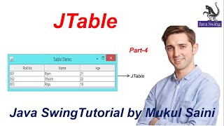 354 Java Swing Tutorial  JTable in Java part4  delete a row in JTable [upl. by Mikaela]