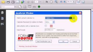 How To Add A Calendar To A PDF Form In Acrobat [upl. by Nevart]