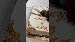 كيك خطوبة gâteau fiançailles cake cakedecorating اكسبلور [upl. by Anama]