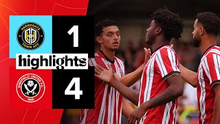 Harrogate Town 14 Sheffield United  Preseason highlights [upl. by Azyl]