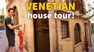 Greek Islands House Tour  OLD VENETIAN HOUSE in Chania Crete  137 Per Night [upl. by Solis]