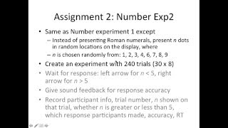 MATLAB amp Psychtoolbox Tutorial Part6 Assignment 2  Number Exp2 [upl. by Aizitel586]