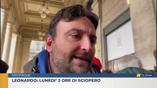 Grottaglie Leonardo Lunedi 2 ore di sciopero [upl. by Adanar]