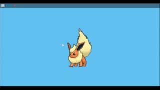 Pokemon Brick Bronze  How to evolve eevee into flareon [upl. by Einaffit]