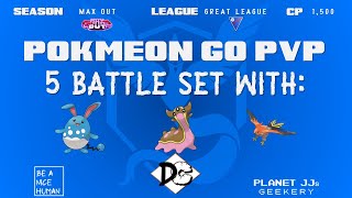 Pokémon GO PvP  Great League 5 Rounds Azumarill  Gastrodon  Talonflame [upl. by Clementi207]