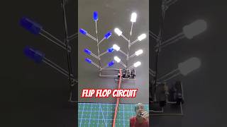 FlipFlop LED Chaser Circuit diy led electronics howtomake experiment lifehacks shorts [upl. by Eeliab834]