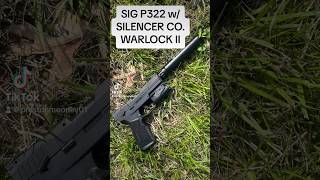 Shooting SIG P322 w Silencer co warlock II sigp322 silencer fypシ guntuber range [upl. by Sivrep]