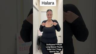 I’m Obsessed with this Long Sleeve Yoga Top From halara plussize shorts shortvideo yogaclothing [upl. by Jadd]