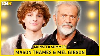 Monster Summer Stars Mel Gibson amp Mason Thames Discuss Working Together and the Films Appeal [upl. by Liahkim]