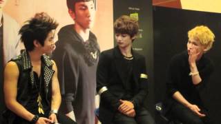 HD 110910 SHINee 1st Concert in Singapore  SHINee World Group Media Interview SWCSG [upl. by Grous763]