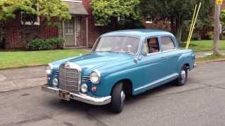 1960 MercedesBenz 190b engine [upl. by Nwahsid]