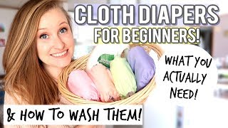 CLOTH DIAPERS FOR BEGINNERS  CLOTH DIAPER ROUTINE [upl. by Ayaj]