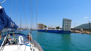 First time  Lefkada channel amp Med mooring Ep 42 [upl. by Annaej25]