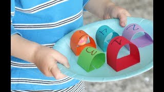 Paper Plate Marble Counting Maze [upl. by Kaila]