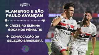 SÃO PAULO E FLAMENGO AVANÇAM ÀS QUARTAS DA LIBERTADORES CONVOCAÇÃO DE DORIVAL PARA AS ELIMINATÓRIAS [upl. by Ezaria49]