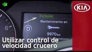 ¿Cómo utilizar el control de velocidad crucero de tu KIA  KIA MOTORS MÉXICO [upl. by Yednil]