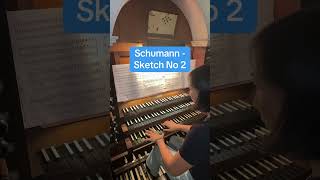 A snippet from Shumann’s Sketch No 2 organ schumann organtok organist organmusic [upl. by Yssirc]