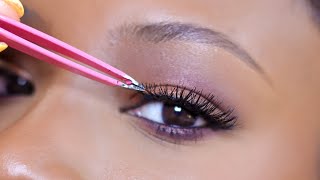 This lash tutorial will have you applying your false eyelashes PERFECTLY [upl. by Hafirahs452]