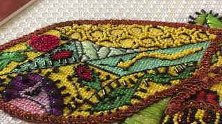 How to use Kreiniks thin Braid in needlepoint [upl. by Oecile]