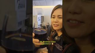 JAL Business Class Review ✈️ 🔴 japanairlines businessclass luxury comfort privacy shorts [upl. by Ariaek]