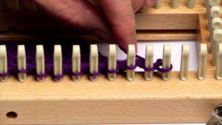 Increasing stitches on a knitting loom [upl. by Herzel]