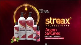 Argan Secrets Colour Protect Range  Streax Professional [upl. by Vivi840]