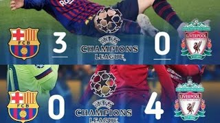 From memory Liverpool vs Barcelona ​​a historic remontada home and away summary [upl. by Donia910]