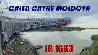 BUZAU TECUCI CALATORIM CU TRENUL DIN MUNTENIA IN MOLDOVA CU IR 1663 [upl. by Xel]