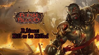 Flesh and Blood lore  Rhinar Kill or be Killed [upl. by Calderon]