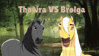 The Silver Brumby Thowra VS Brolga part 2 [upl. by Eilssel282]