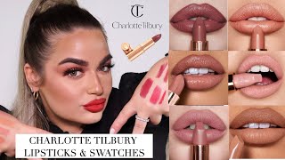 💋CHARLOTTE TILBURY LIPSTICK COLLECTION amp SWATCHES 💋   Paulina Schar [upl. by Elly633]