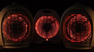 Extra Deep Triple Fan Heater Sounds with Metal Fan Noise For Easy Sleep [upl. by Tingey]