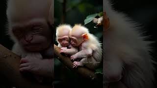 Serene Slumber Brother and Sister Rest in the Rain 😴🌧️ babymonky monkeyjourney monkey [upl. by Curren]