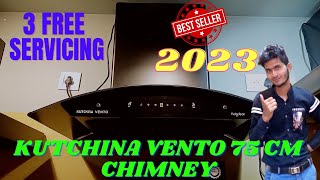 best filterless chimney in india 2023  kutchina vento 75cm chimney  vento 75 kutchina [upl. by Waldman379]