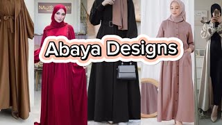 Latest abaya design 2024stylish abaya designssimple and unique designs [upl. by Ydualc]